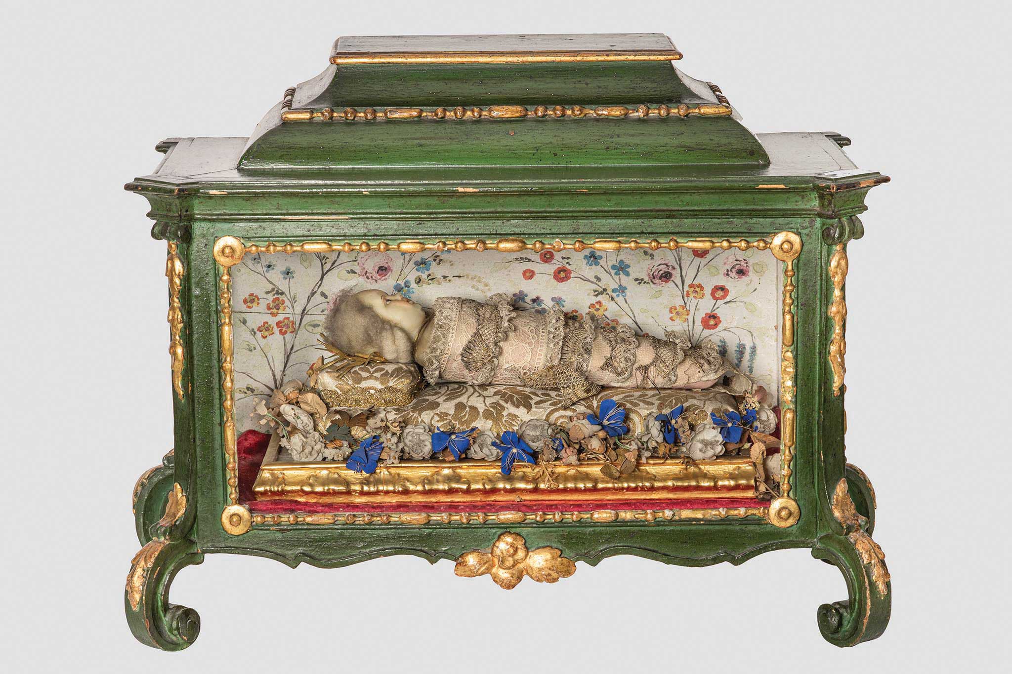 First half of 18th century, painted wood, glass, wax, textiles ©Museum Werdenfels